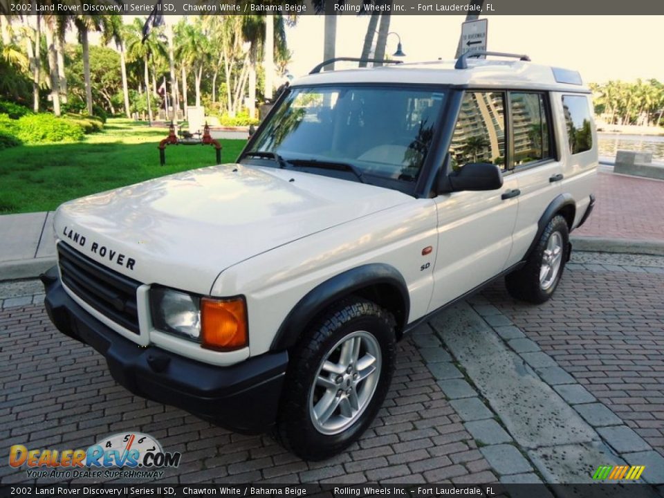 2002 Land Rover Discovery II Series II SD Chawton White / Bahama Beige Photo #11