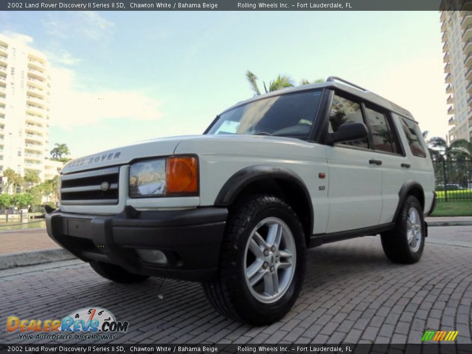 2002 Land Rover Discovery II Series II SD Chawton White / Bahama Beige Photo #25