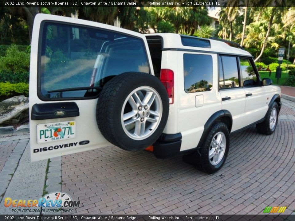 2002 Land Rover Discovery II Series II SD Chawton White / Bahama Beige Photo #30