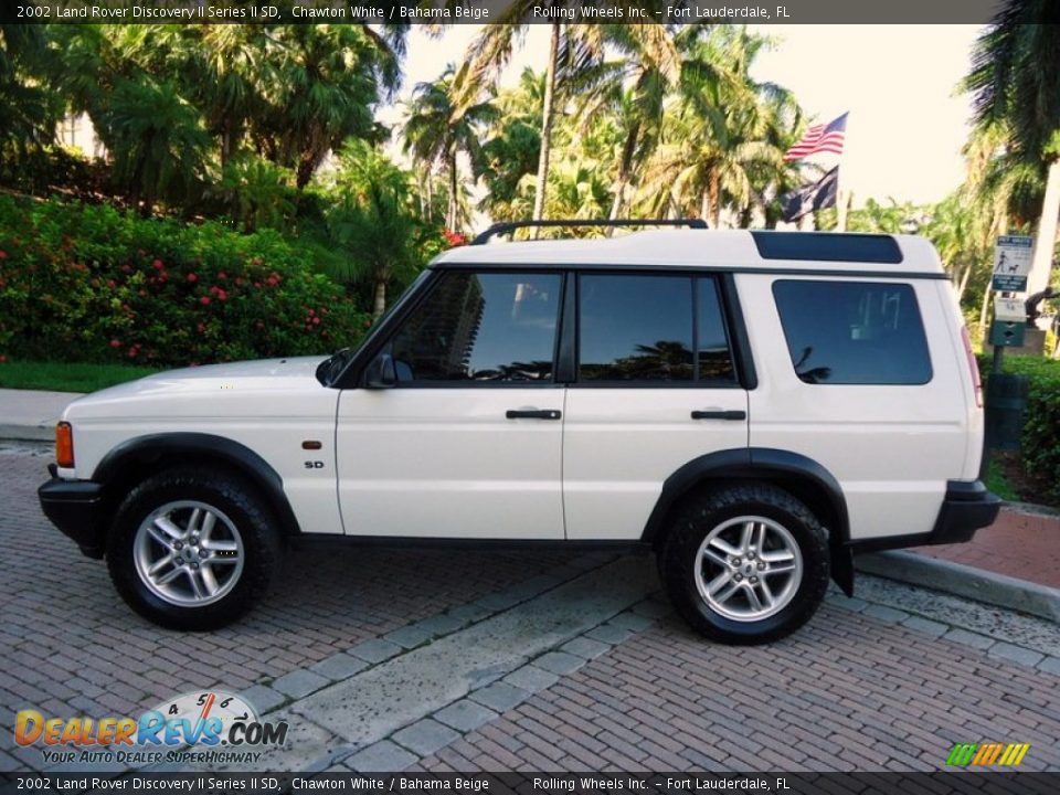 2002 Land Rover Discovery II Series II SD Chawton White / Bahama Beige Photo #31