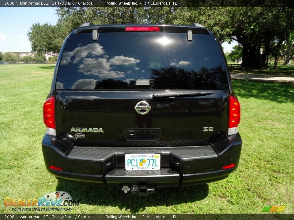 2008 Nissan Armada SE Galaxy Black / Charcoal Photo #17