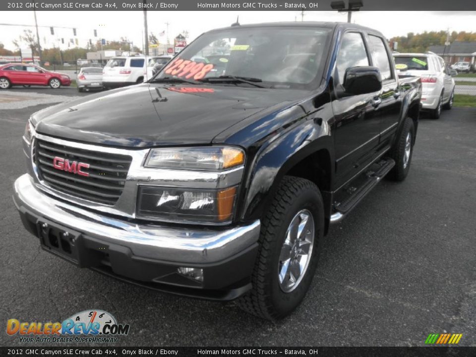 2012 GMC Canyon SLE Crew Cab 4x4 Onyx Black / Ebony Photo #3