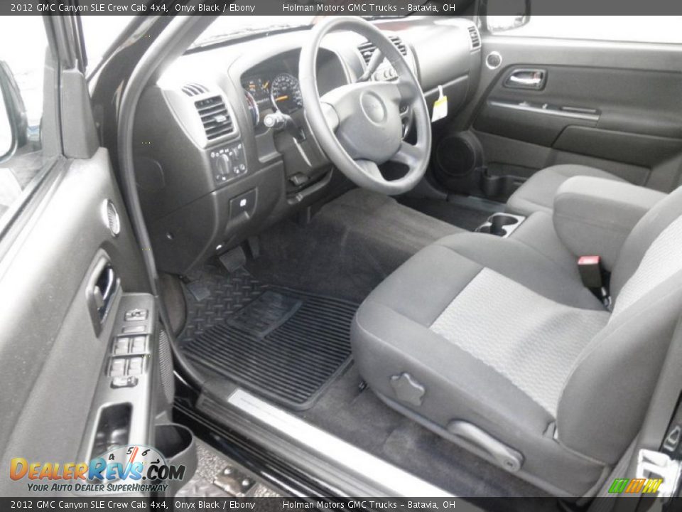 2012 GMC Canyon SLE Crew Cab 4x4 Onyx Black / Ebony Photo #6