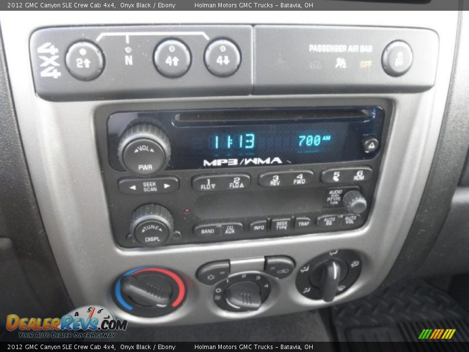 2012 GMC Canyon SLE Crew Cab 4x4 Onyx Black / Ebony Photo #7