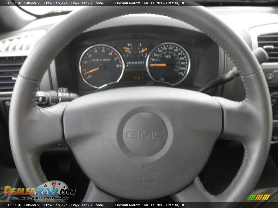 2012 GMC Canyon SLE Crew Cab 4x4 Onyx Black / Ebony Photo #8