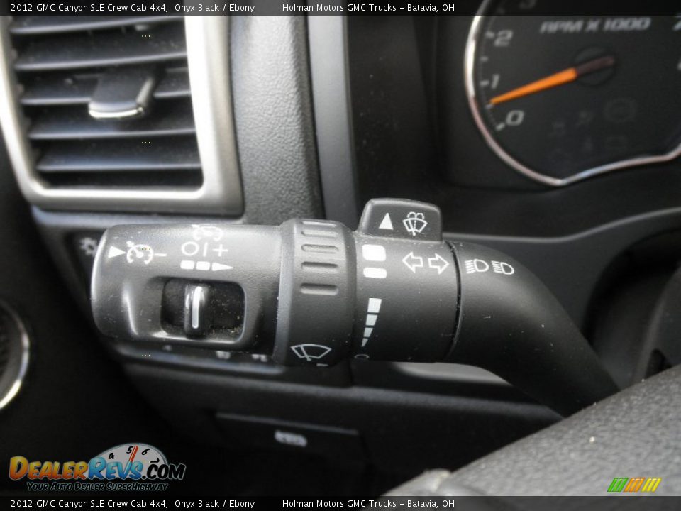 2012 GMC Canyon SLE Crew Cab 4x4 Onyx Black / Ebony Photo #9