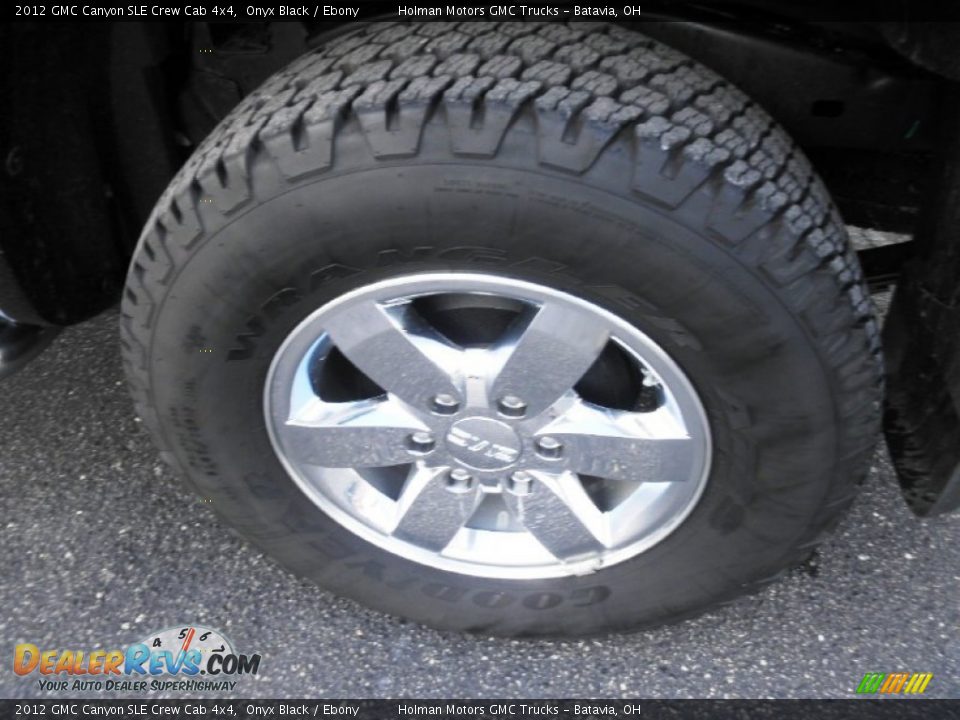 2012 GMC Canyon SLE Crew Cab 4x4 Onyx Black / Ebony Photo #15