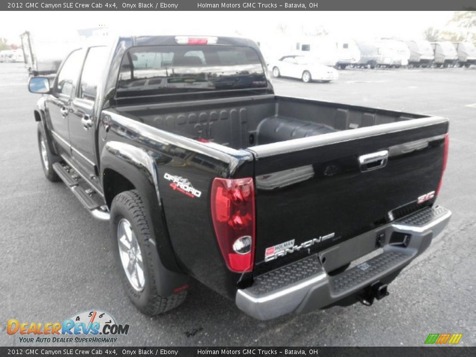 2012 GMC Canyon SLE Crew Cab 4x4 Onyx Black / Ebony Photo #16