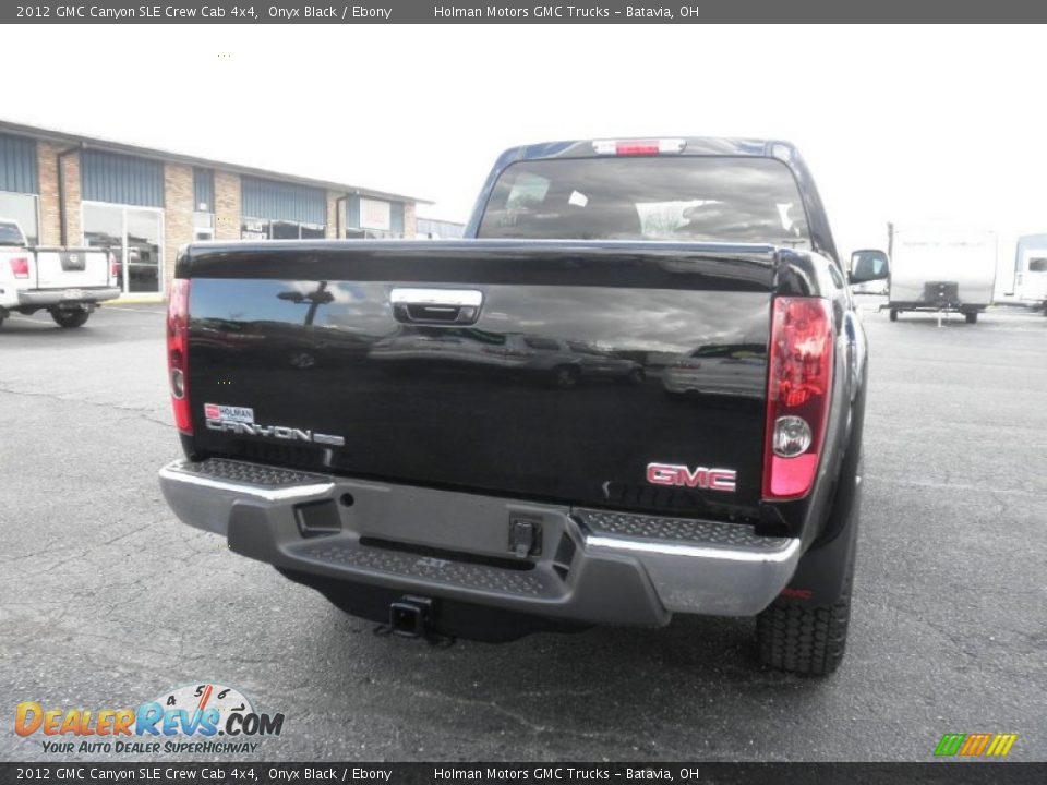 2012 GMC Canyon SLE Crew Cab 4x4 Onyx Black / Ebony Photo #18