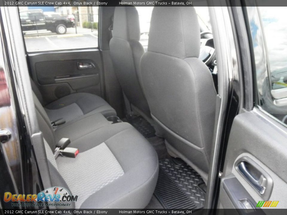 2012 GMC Canyon SLE Crew Cab 4x4 Onyx Black / Ebony Photo #19