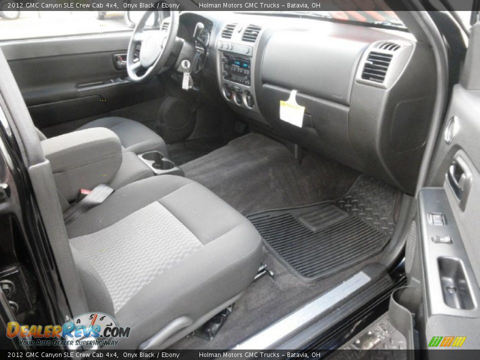 2012 GMC Canyon SLE Crew Cab 4x4 Onyx Black / Ebony Photo #20