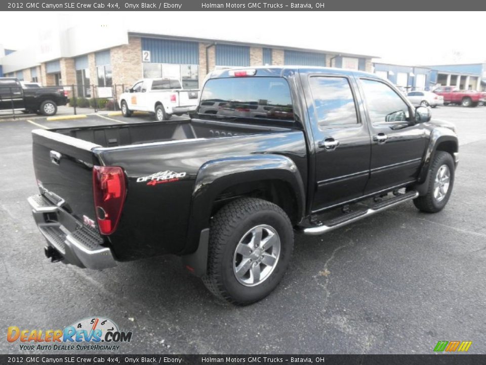 2012 GMC Canyon SLE Crew Cab 4x4 Onyx Black / Ebony Photo #22