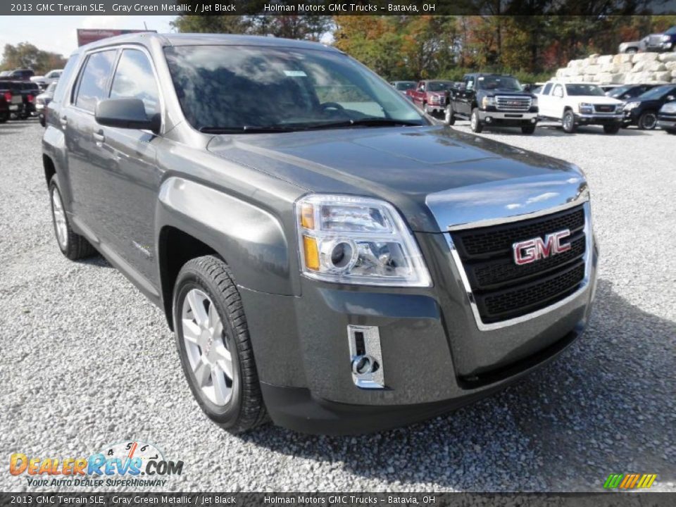 2013 GMC Terrain SLE Gray Green Metallic / Jet Black Photo #2