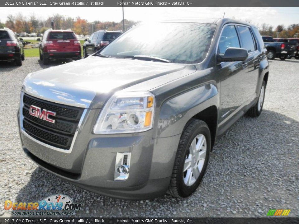 2013 GMC Terrain SLE Gray Green Metallic / Jet Black Photo #3