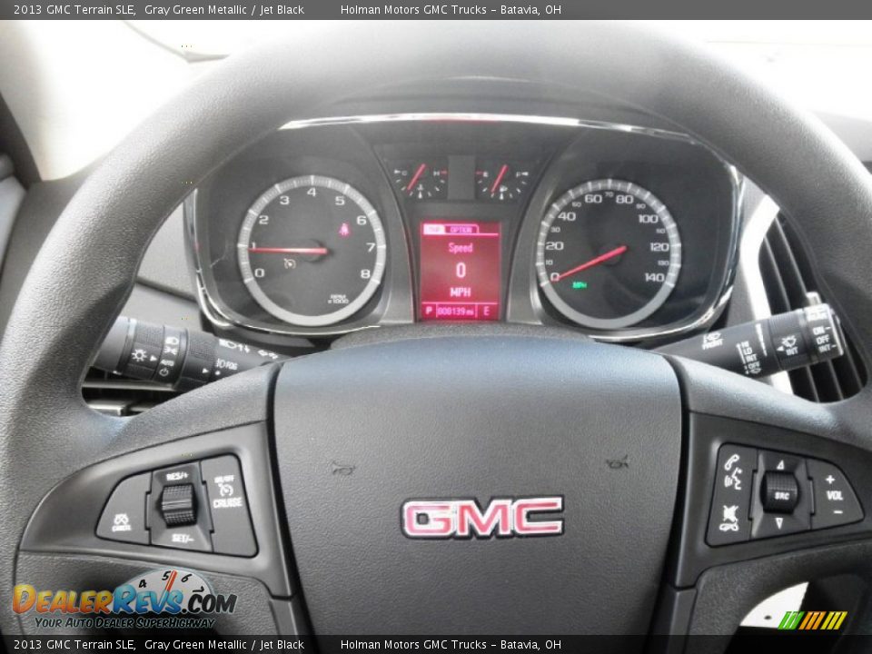 2013 GMC Terrain SLE Gray Green Metallic / Jet Black Photo #9