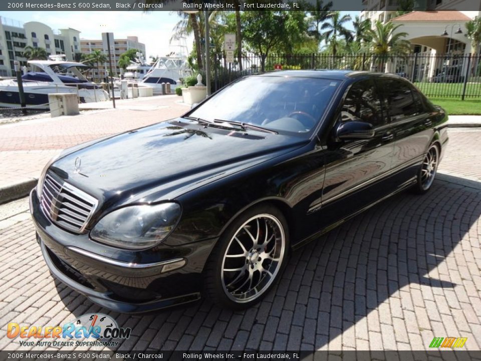 2006 Mercedes-Benz S 600 Sedan Black / Charcoal Photo #1