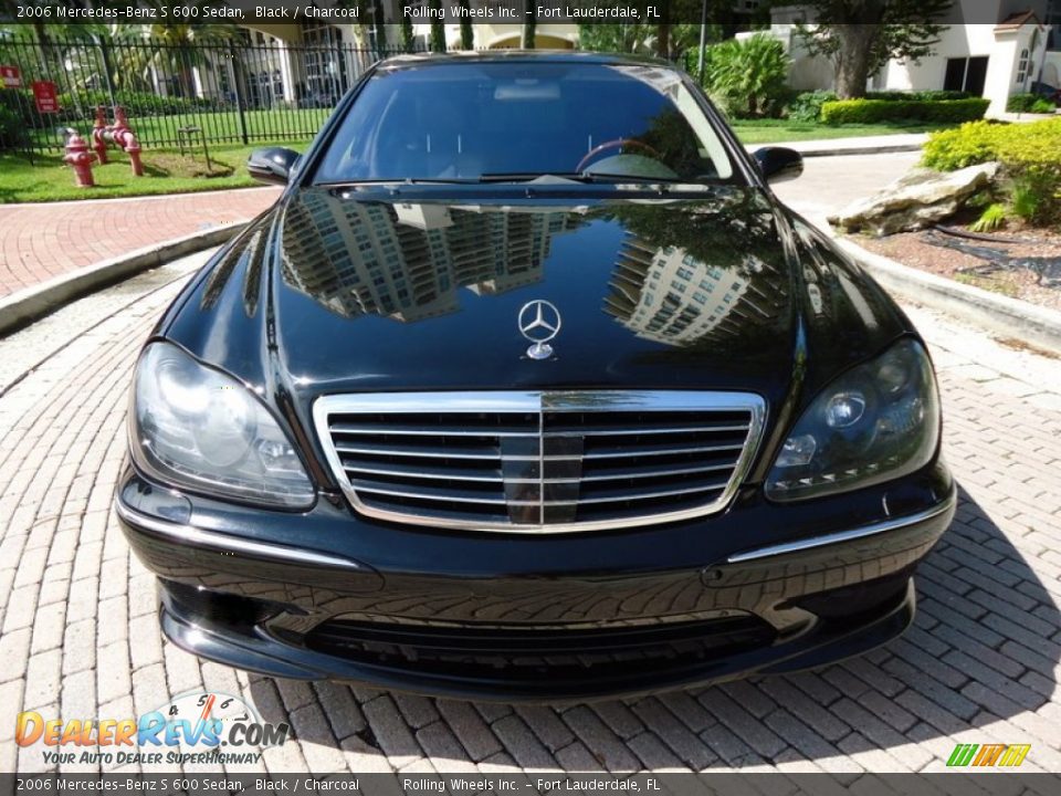 2006 Mercedes-Benz S 600 Sedan Black / Charcoal Photo #3
