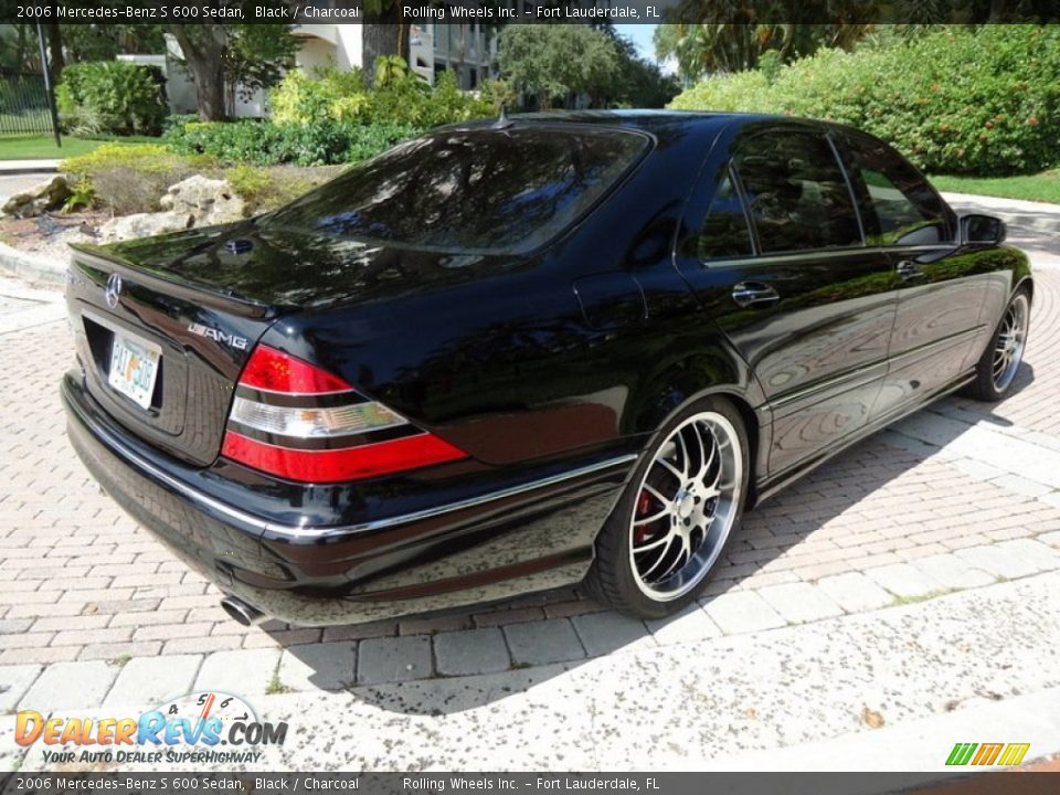 2006 Mercedes-Benz S 600 Sedan Black / Charcoal Photo #4