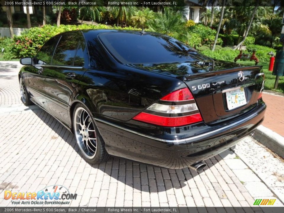2006 Mercedes-Benz S 600 Sedan Black / Charcoal Photo #6
