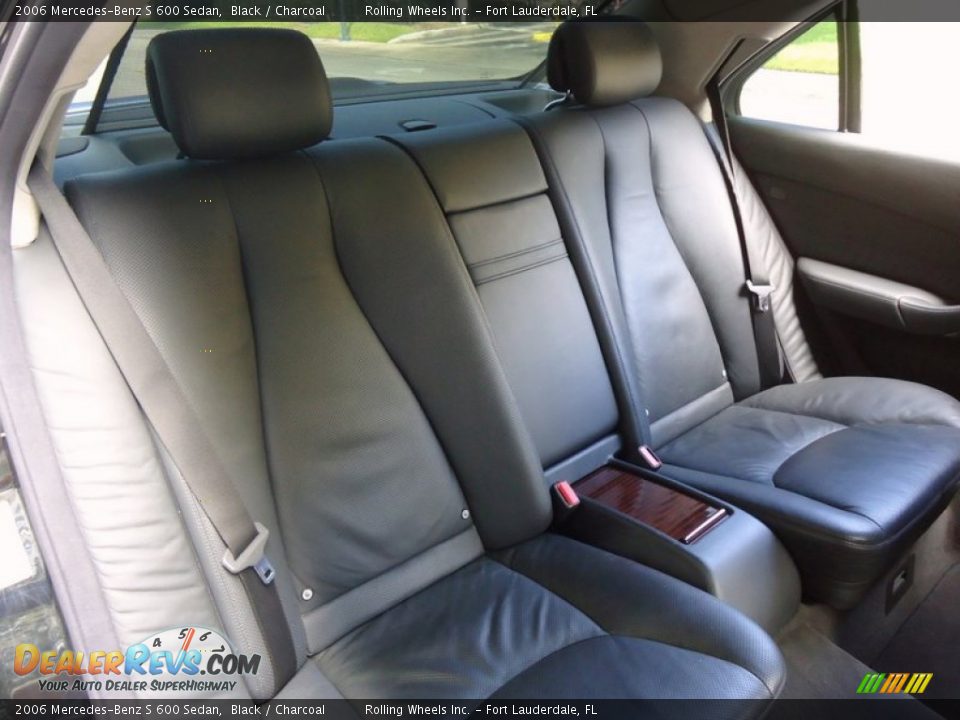 Rear Seat of 2006 Mercedes-Benz S 600 Sedan Photo #9