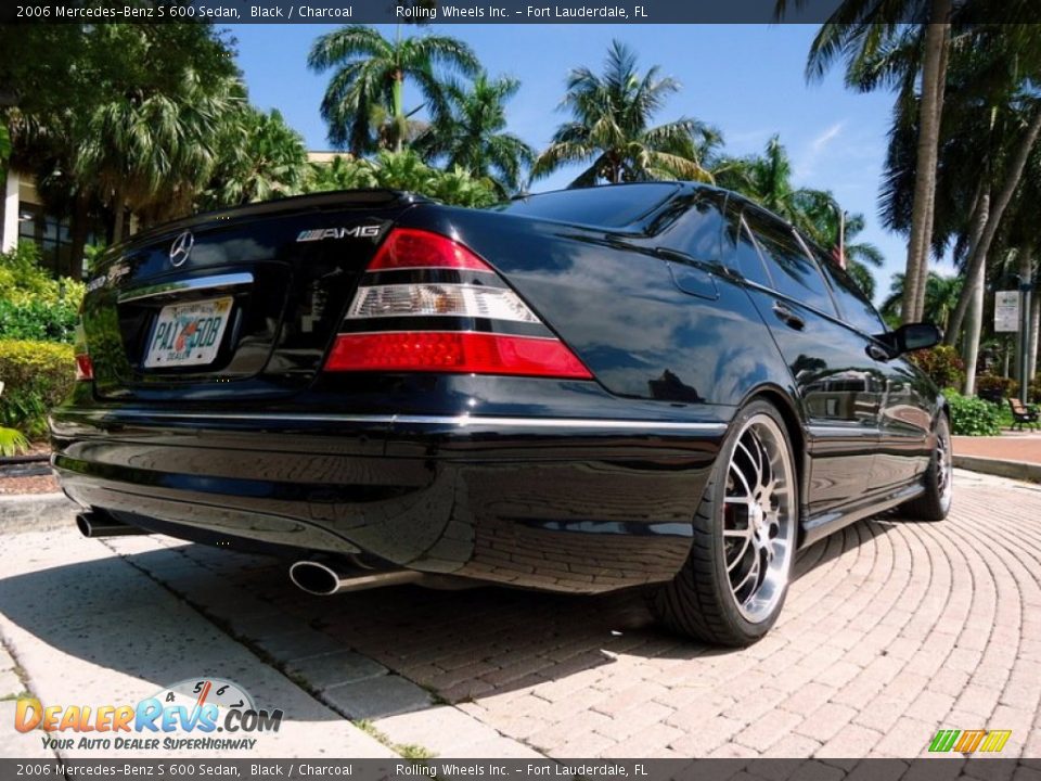 2006 Mercedes-Benz S 600 Sedan Black / Charcoal Photo #10