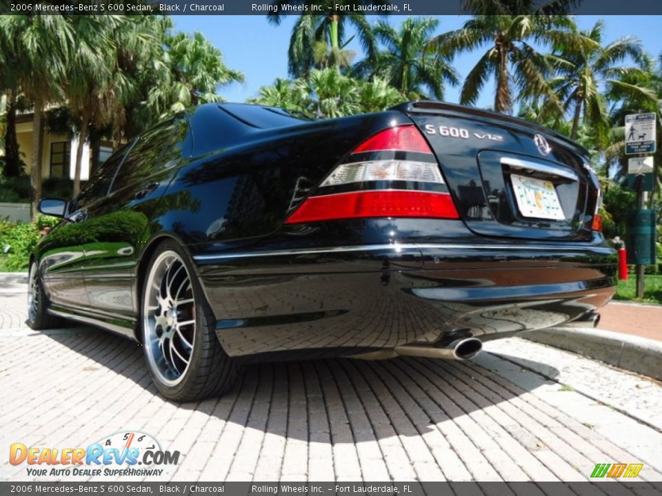2006 Mercedes-Benz S 600 Sedan Black / Charcoal Photo #11