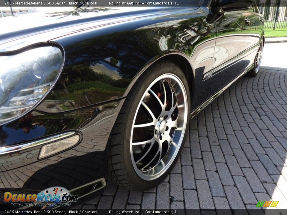 2006 Mercedes-Benz S 600 Sedan Black / Charcoal Photo #13