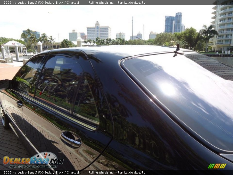 2006 Mercedes-Benz S 600 Sedan Black / Charcoal Photo #15