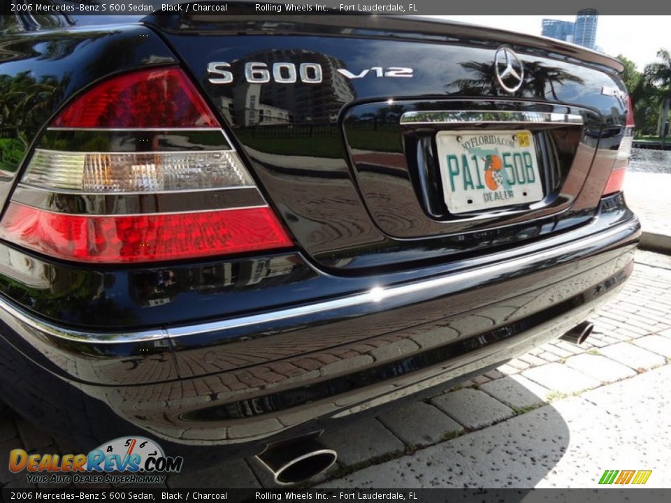 2006 Mercedes-Benz S 600 Sedan Black / Charcoal Photo #16