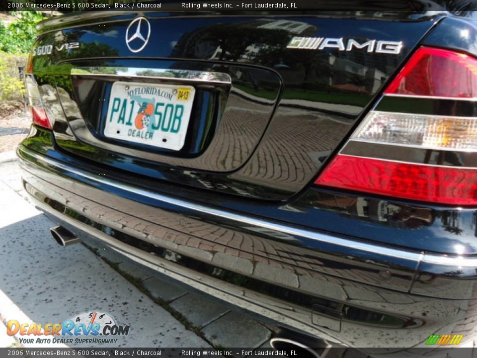 2006 Mercedes-Benz S 600 Sedan Black / Charcoal Photo #19