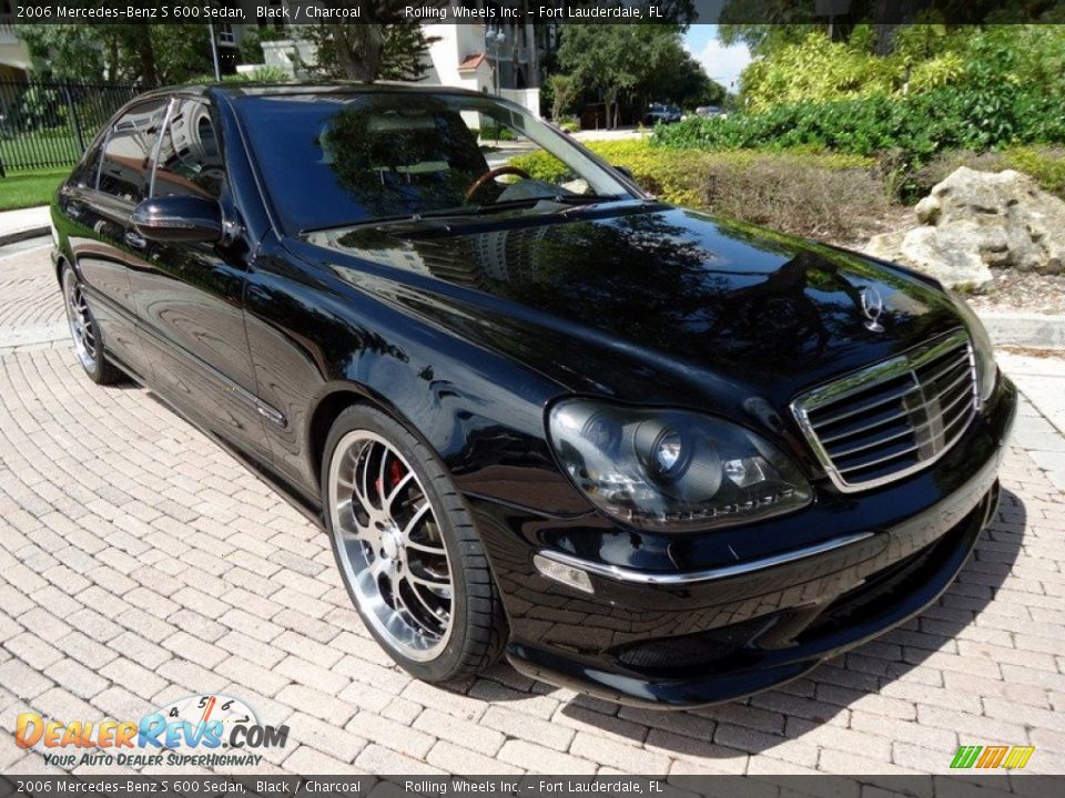 2006 Mercedes-Benz S 600 Sedan Black / Charcoal Photo #20