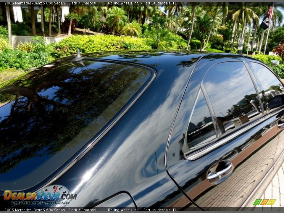 2006 Mercedes-Benz S 600 Sedan Black / Charcoal Photo #22