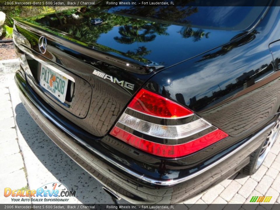 2006 Mercedes-Benz S 600 Sedan Black / Charcoal Photo #26