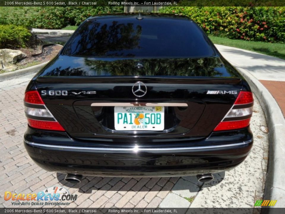 2006 Mercedes-Benz S 600 Sedan Black / Charcoal Photo #27