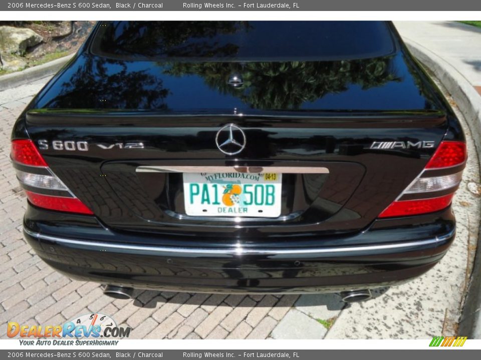 2006 Mercedes-Benz S 600 Sedan Black / Charcoal Photo #30