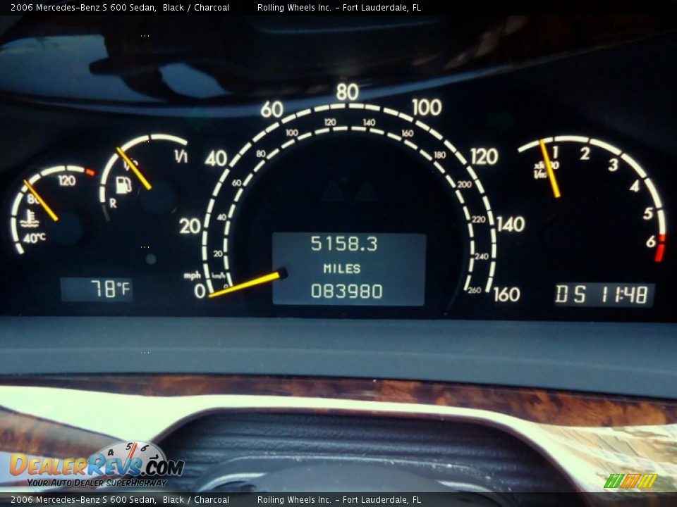 2006 Mercedes-Benz S 600 Sedan Gauges Photo #35