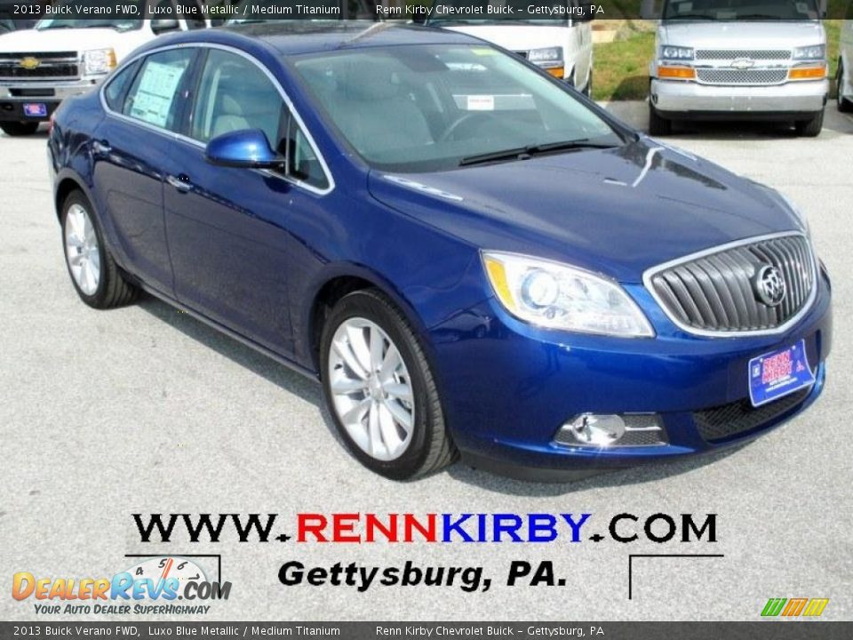 2013 Buick Verano FWD Luxo Blue Metallic / Medium Titanium Photo #1