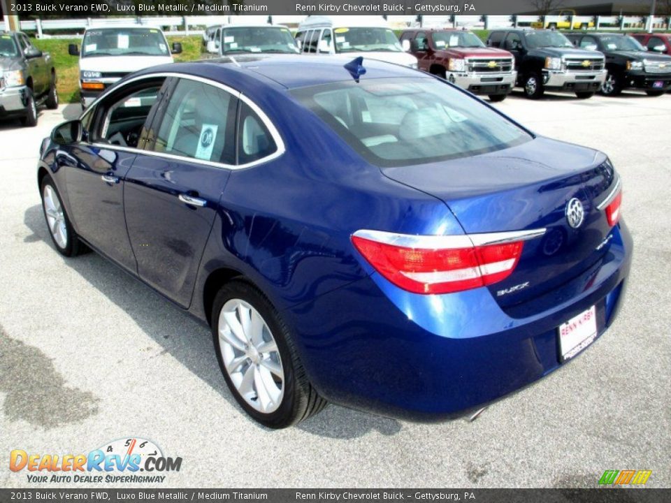 2013 Buick Verano FWD Luxo Blue Metallic / Medium Titanium Photo #2