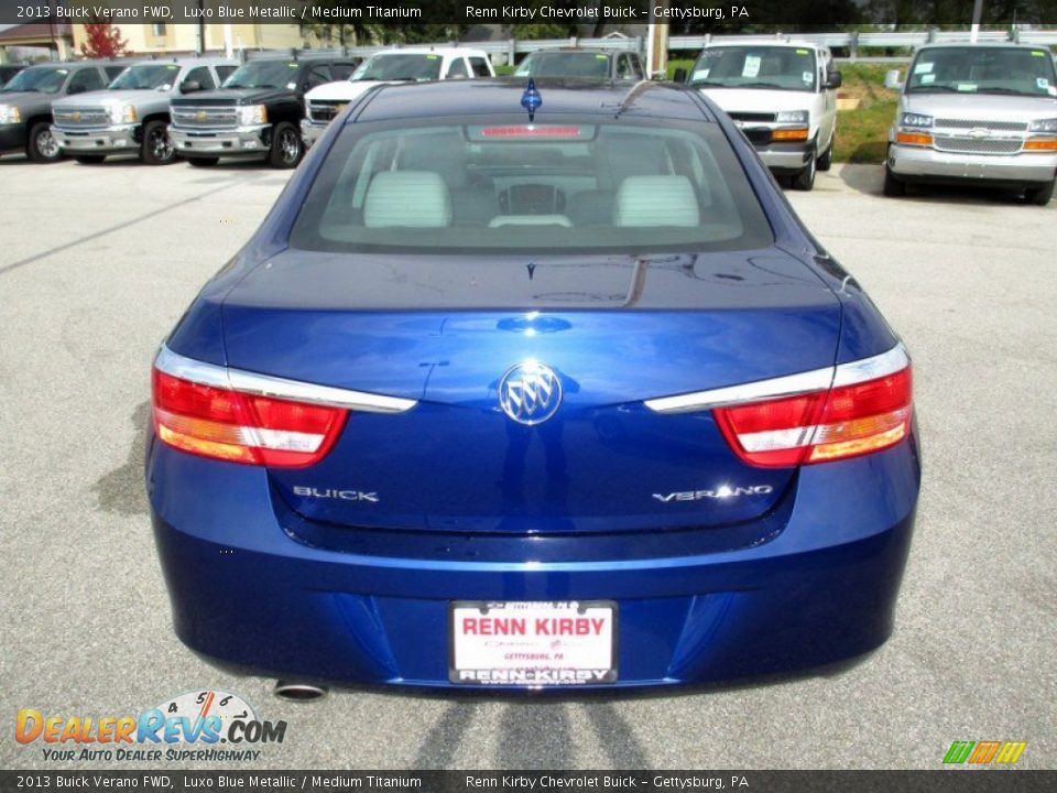 2013 Buick Verano FWD Luxo Blue Metallic / Medium Titanium Photo #13