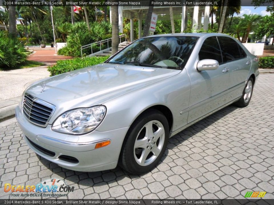 Front 3/4 View of 2004 Mercedes-Benz S 430 Sedan Photo #1