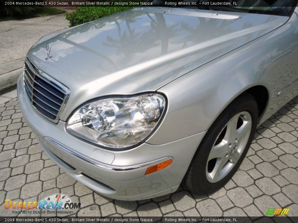 2004 Mercedes-Benz S 430 Sedan Brilliant Silver Metallic / designo Stone Nappa Photo #6