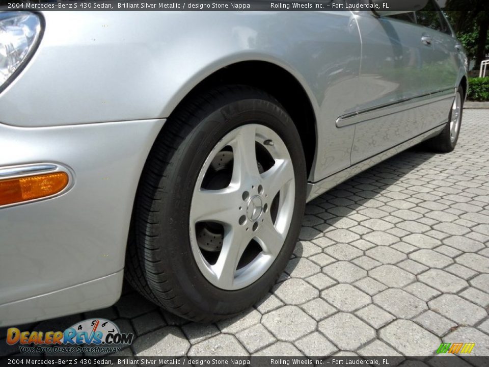 2004 Mercedes-Benz S 430 Sedan Brilliant Silver Metallic / designo Stone Nappa Photo #7