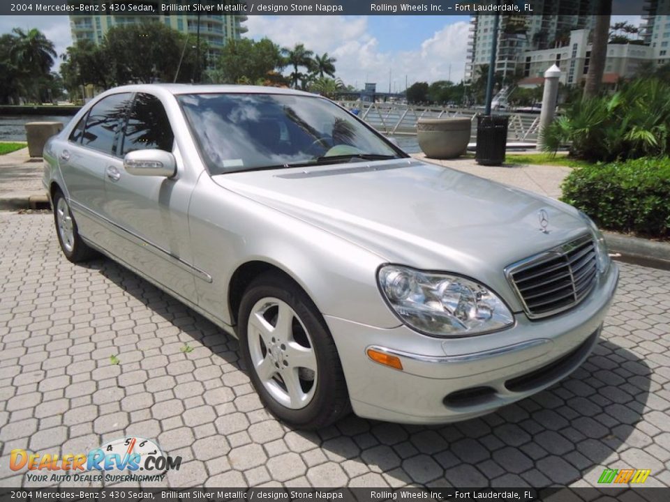 2004 Mercedes-Benz S 430 Sedan Brilliant Silver Metallic / designo Stone Nappa Photo #8
