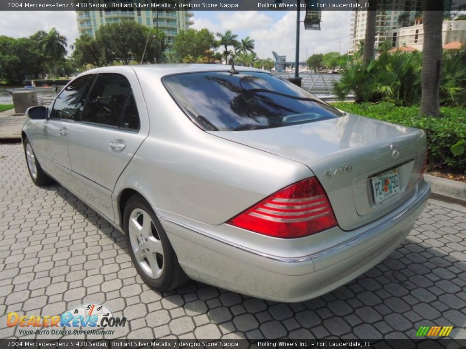 2004 Mercedes-Benz S 430 Sedan Brilliant Silver Metallic / designo Stone Nappa Photo #12