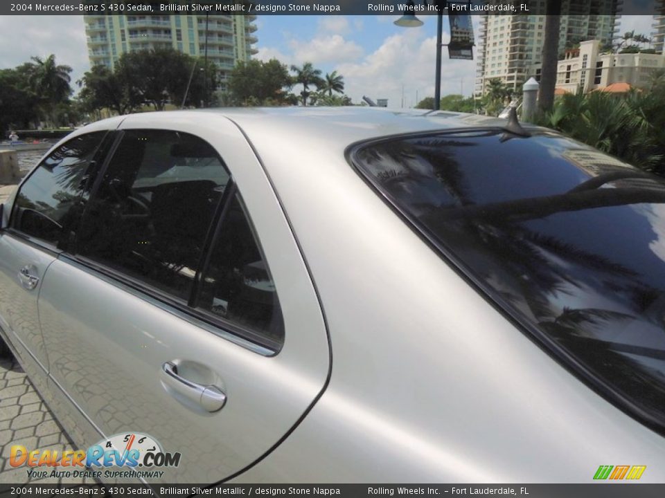 2004 Mercedes-Benz S 430 Sedan Brilliant Silver Metallic / designo Stone Nappa Photo #14