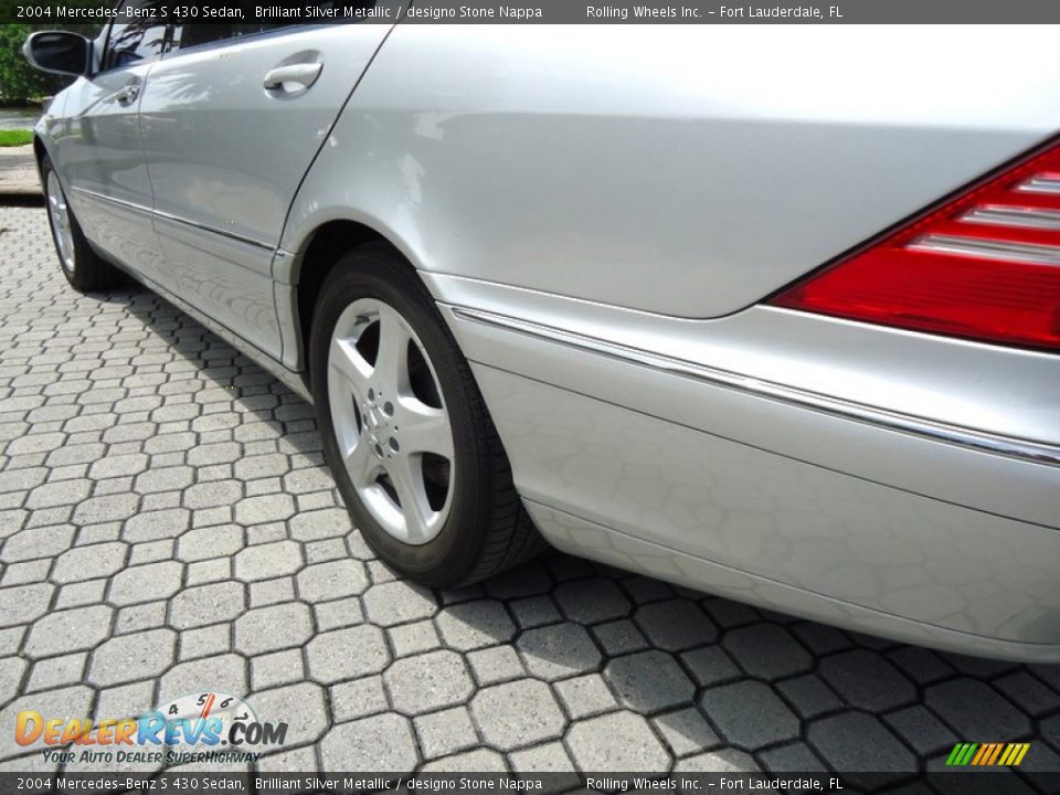 2004 Mercedes-Benz S 430 Sedan Brilliant Silver Metallic / designo Stone Nappa Photo #15