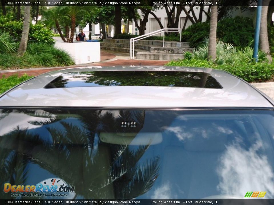 2004 Mercedes-Benz S 430 Sedan Brilliant Silver Metallic / designo Stone Nappa Photo #16