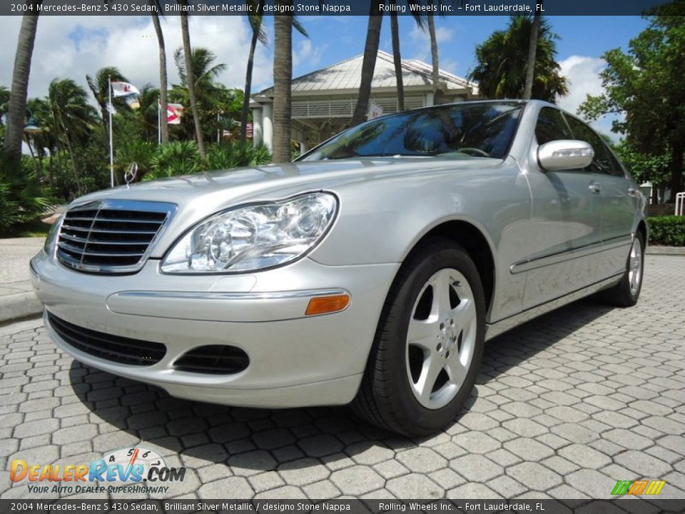 2004 Mercedes-Benz S 430 Sedan Brilliant Silver Metallic / designo Stone Nappa Photo #19