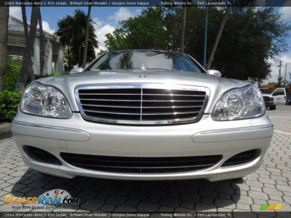 2004 Mercedes-Benz S 430 Sedan Brilliant Silver Metallic / designo Stone Nappa Photo #20