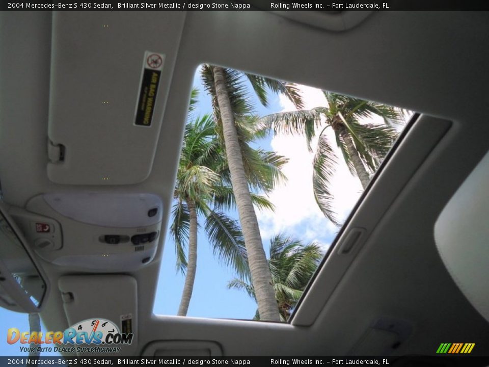 Sunroof of 2004 Mercedes-Benz S 430 Sedan Photo #26
